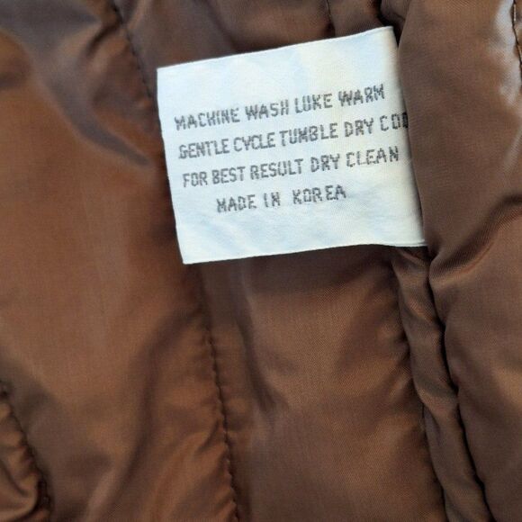 Anderson Little Barn Jacket Field Chore Coat Sz L Brown Quilted Lining Korea 90s - Picture 10 of 16